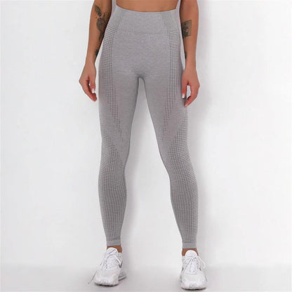LSCZSLYH High-Waist Seamless Yoga Leggings for Women