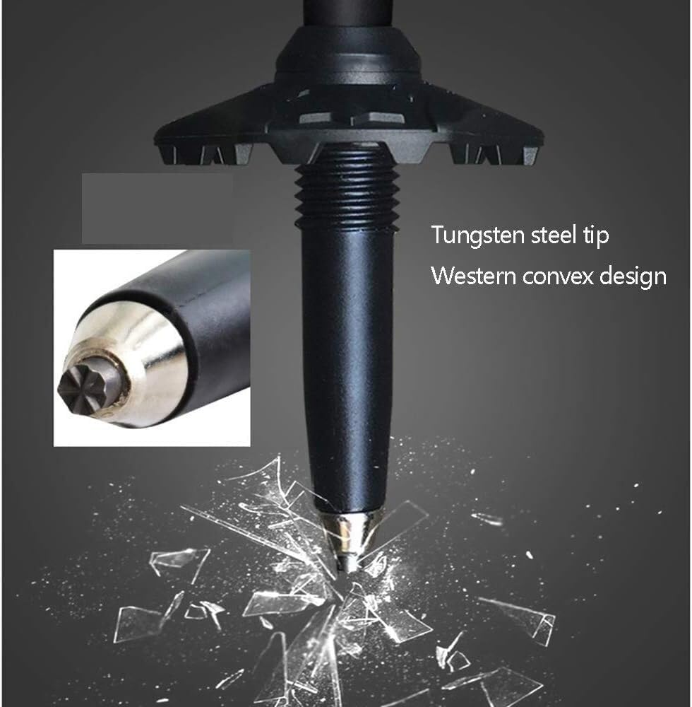 Carbon Fiber Folding Trekking Poles with Cork Grip, Quick Lock & T Handle