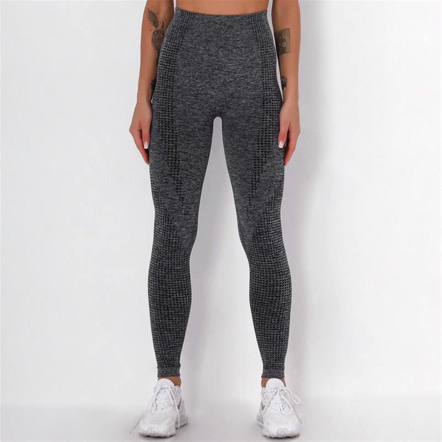 LSCZSLYH High-Waist Seamless Yoga Leggings for Women
