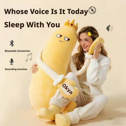 Mango Plush Hugging Body Pillow with Heat & Bluetooth