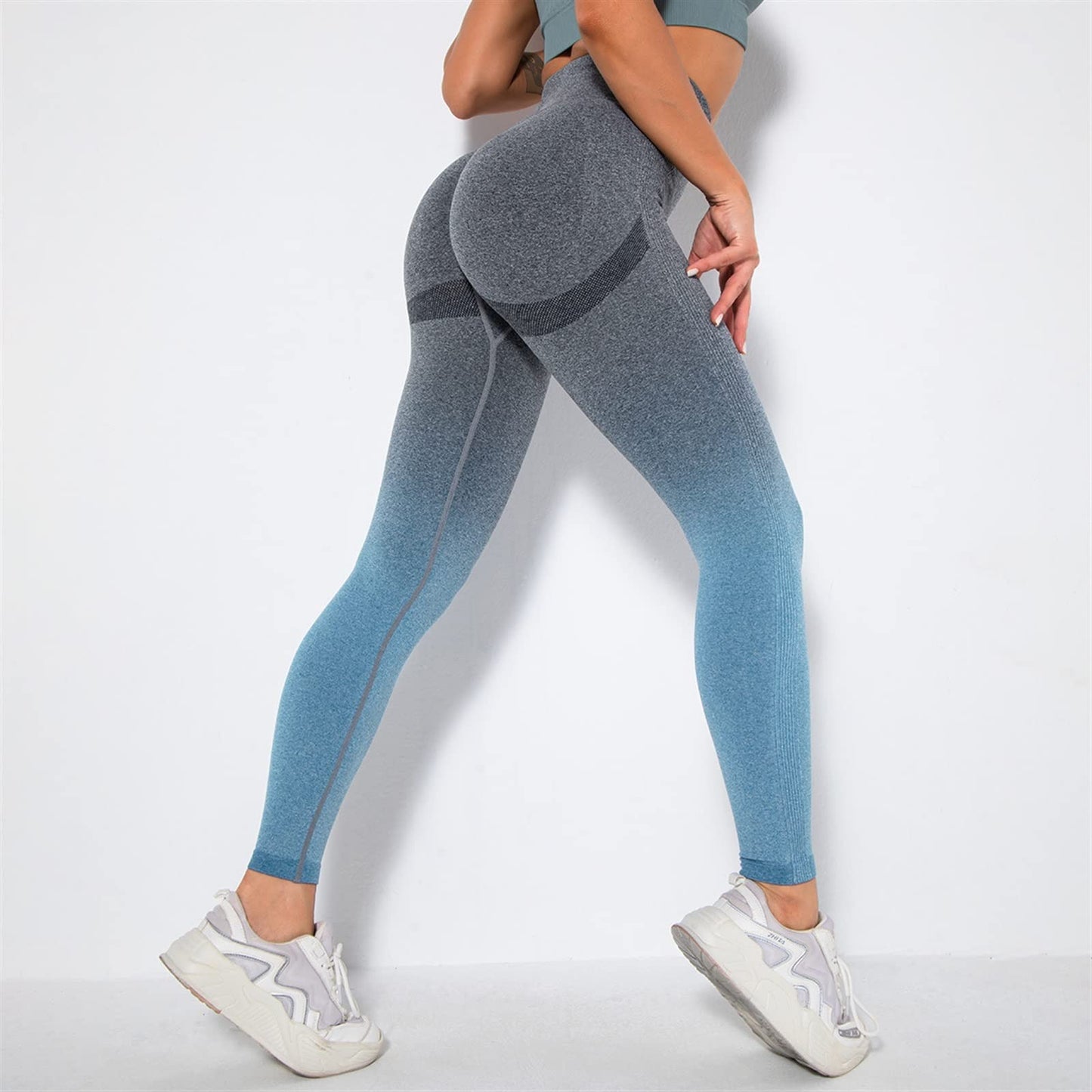 LSCZSLYH High-Waist Seamless Yoga Leggings for Women