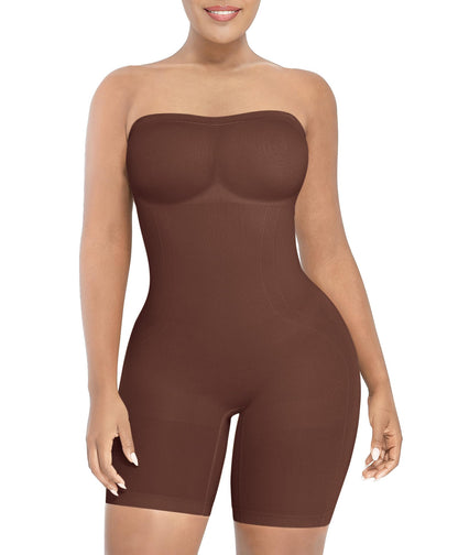 SHAPELLX Strapless Shapewear Bodysuit with Tummy Control