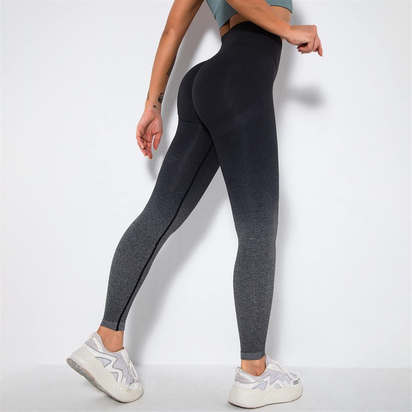 LSCZSLYH High-Waist Seamless Yoga Leggings for Women