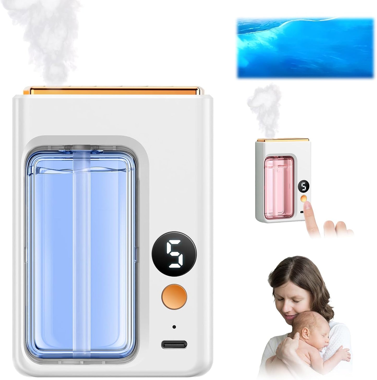 Automatic Essential Oil Diffuser with Digital Display for Home