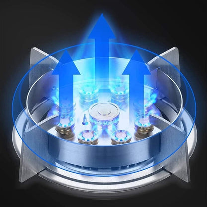 7.0KW Gas Stove, NG/LPG Compatible, Flameout Safety