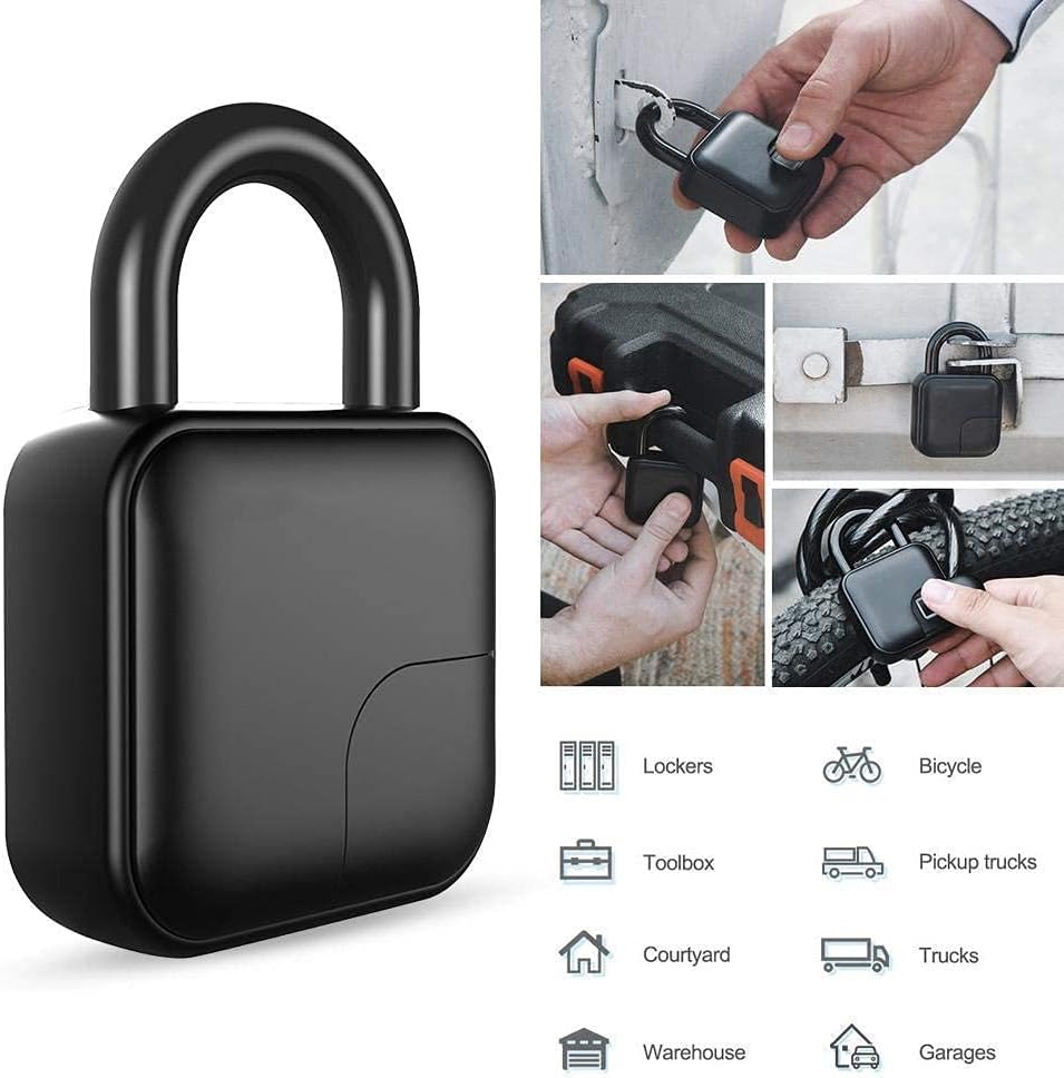 Smart Fingerprint Electronic Security Padlock Multi-scene Use