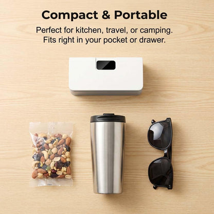 USB Rechargeable Mini Bag Sealer & Cutter with Digital Display