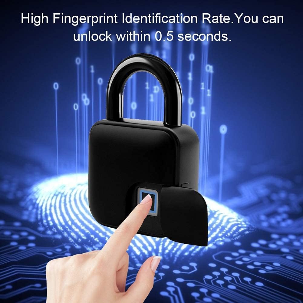Smart Fingerprint Electronic Security Padlock Multi-scene Use