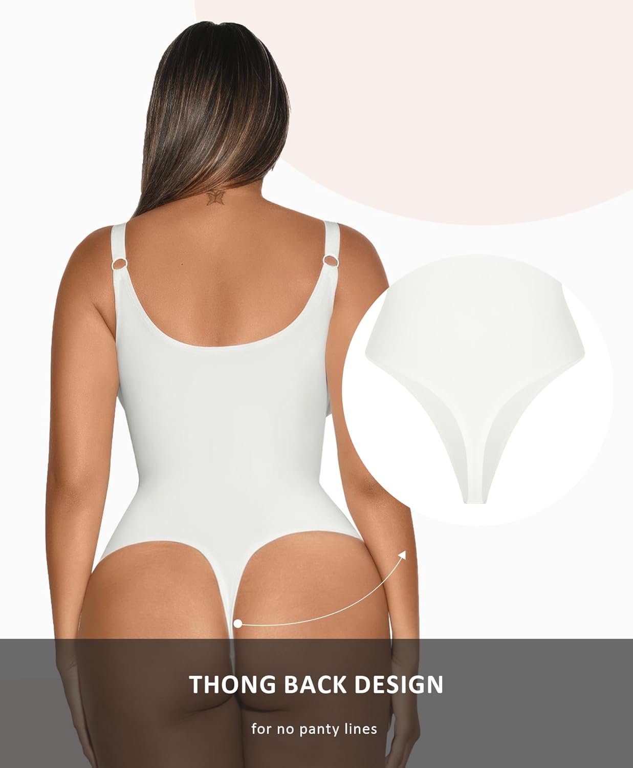 FeelinGirl Thong Shapewear Bodysuit for Women