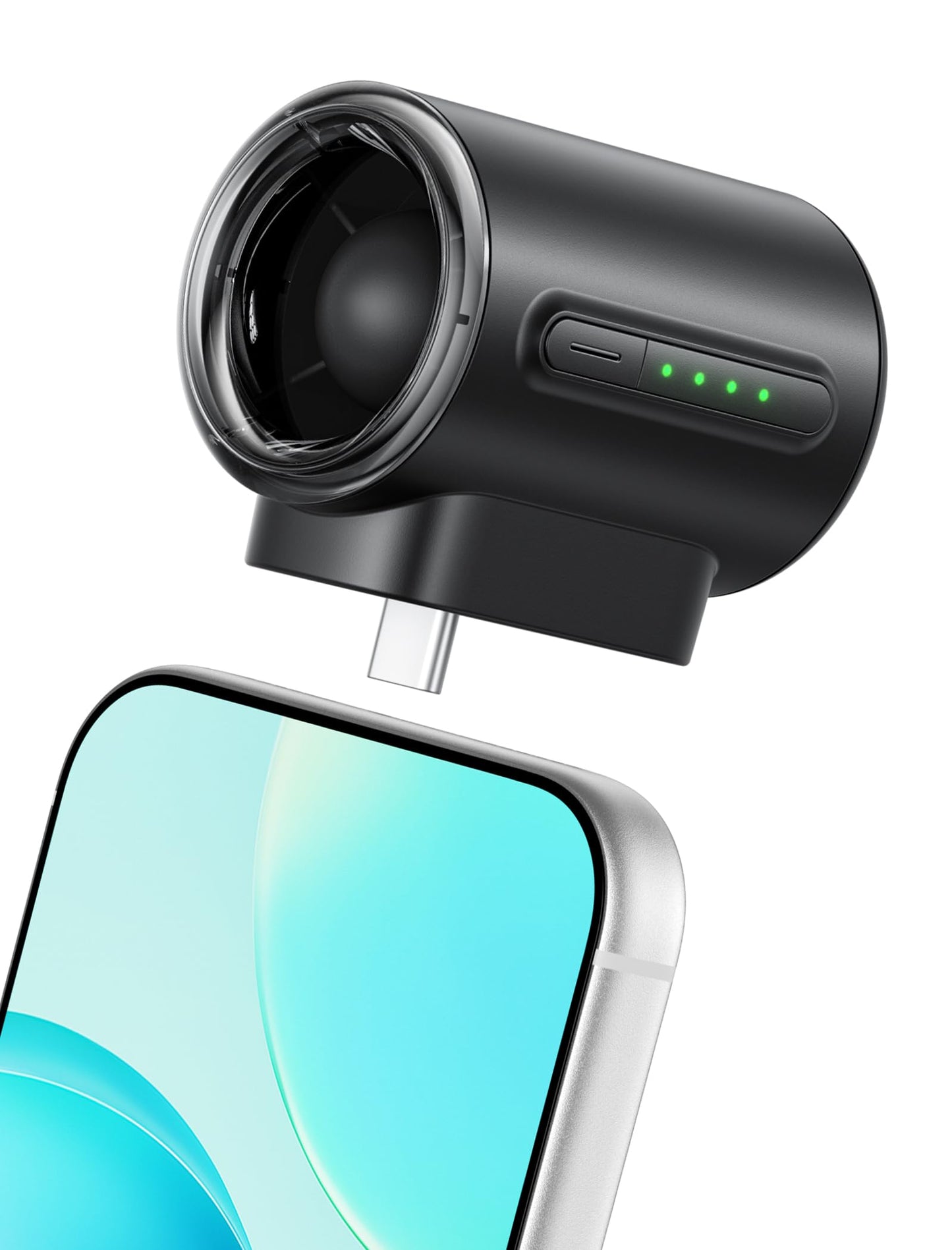 Portable USB C Phone Cooling Fan 17000RPM 4 Speed Mini Fan for iPhone Tablet