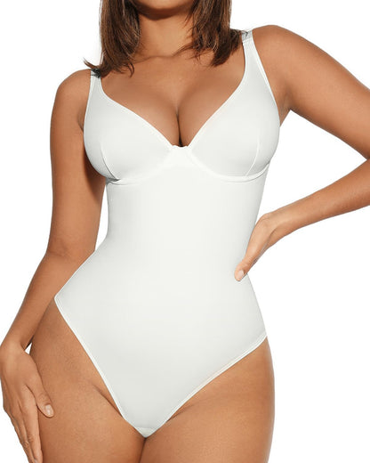 FeelinGirl Thong Shapewear Bodysuit for Women