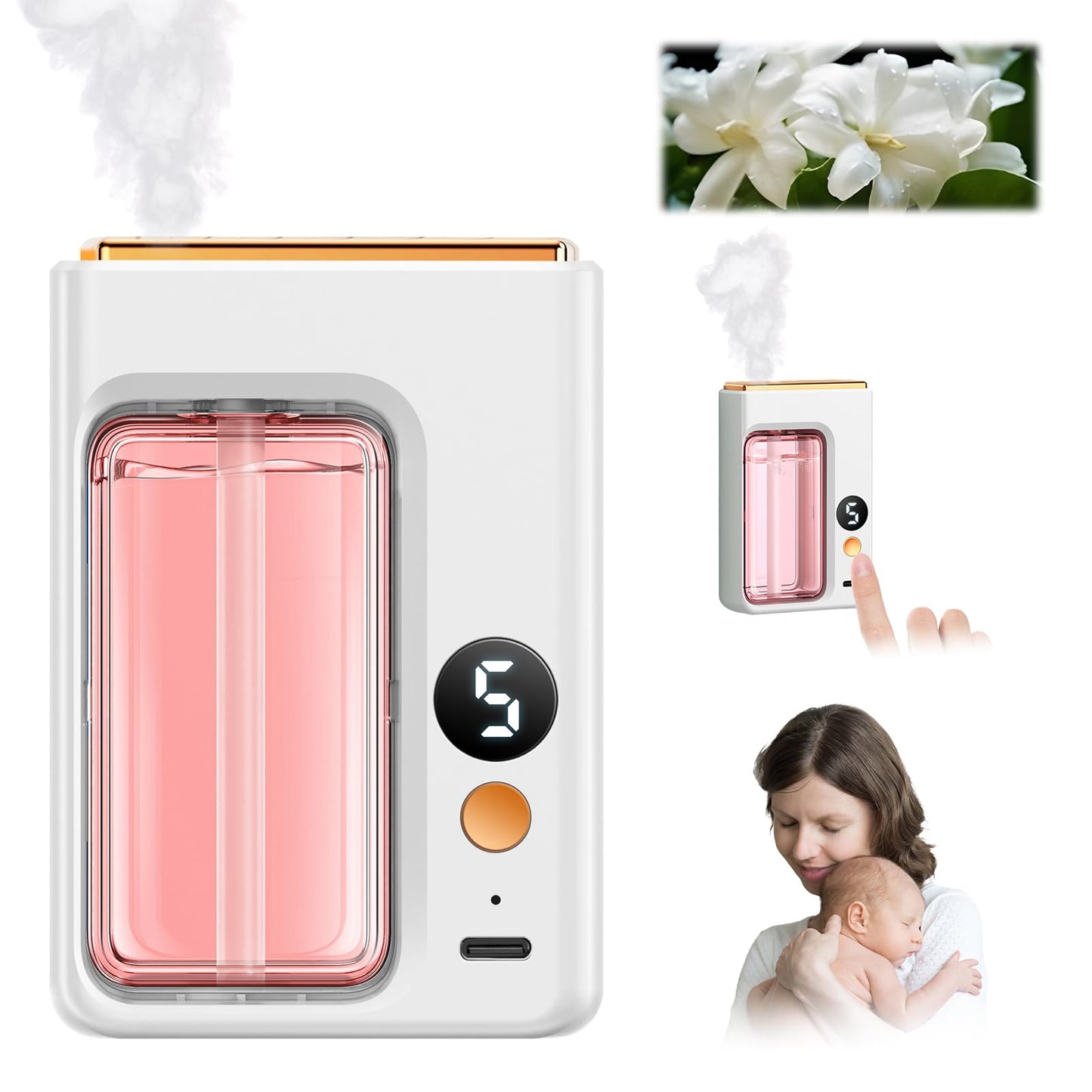 Automatic Essential Oil Diffuser with Digital Display for Home