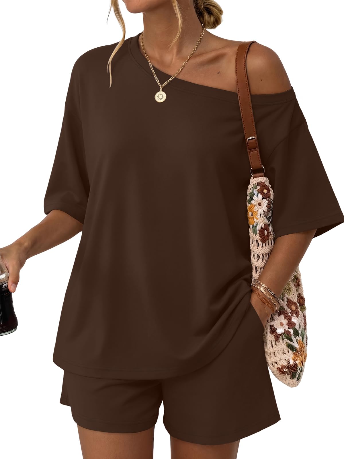 Trendy Queen Women's 2-Piece Summer Lounge Set with Shorts