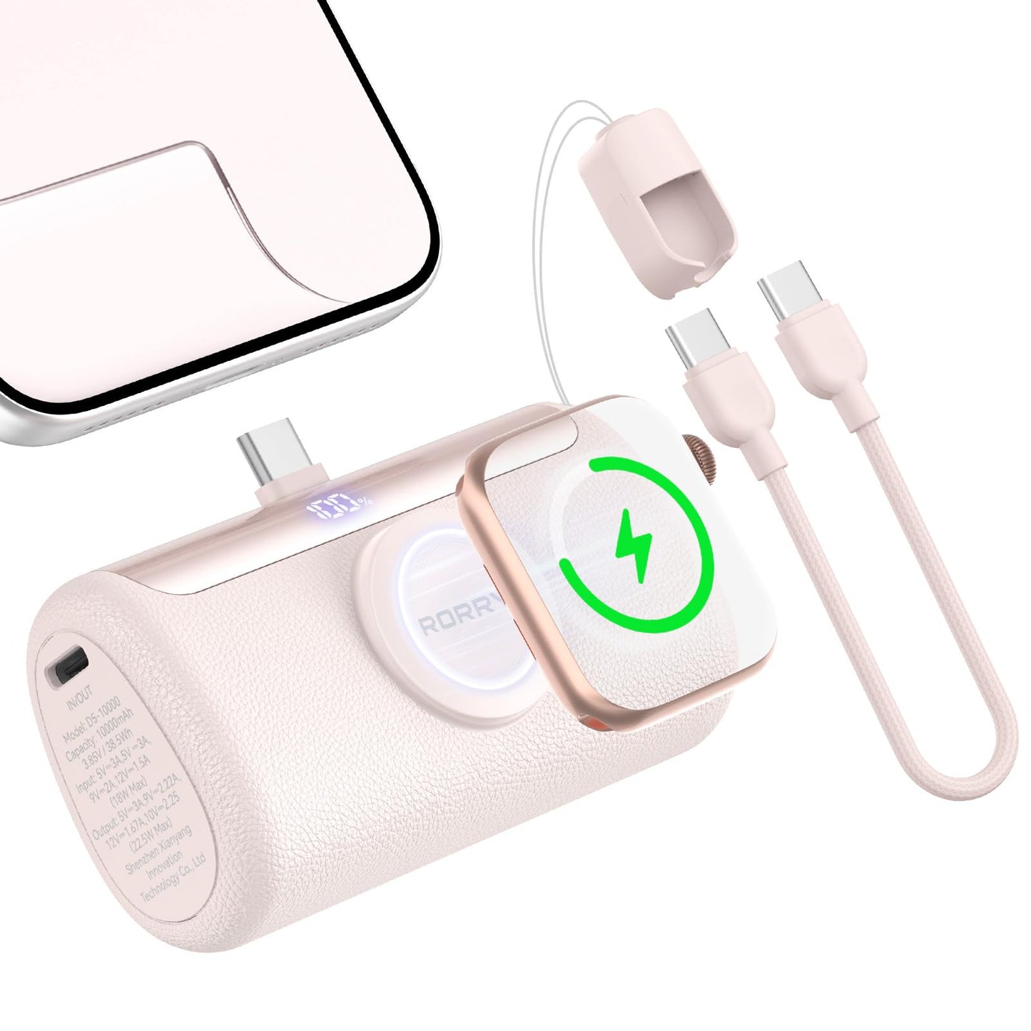 8-in-1 USB C Hub with 4K HDMI 100W PD Ethernet SD TF Reader for Type-C Laptops