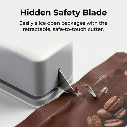 USB Rechargeable Mini Bag Sealer & Cutter with Digital Display
