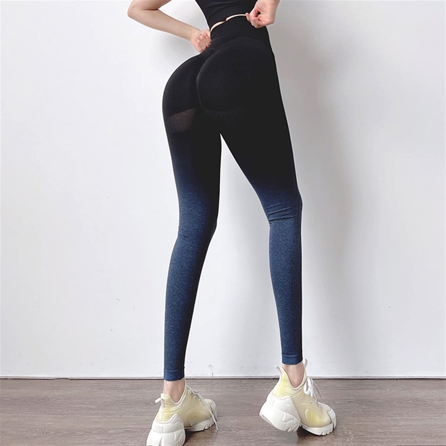 LSCZSLYH High-Waist Seamless Yoga Leggings for Women