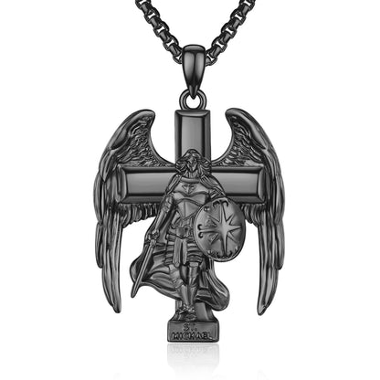 925 Sterling Silver Patron Saint Amulet Necklace