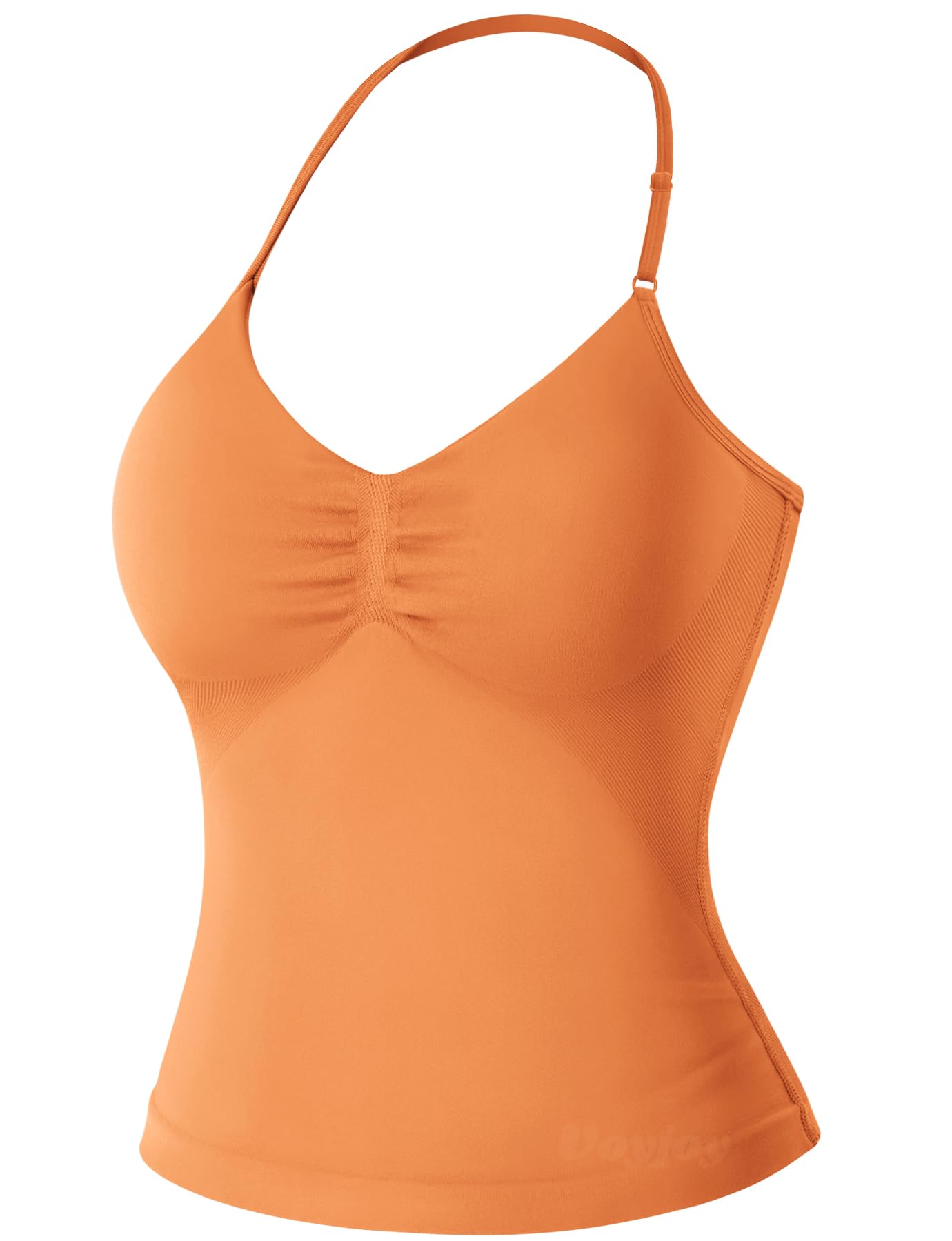 VOYJOY Women's Longline Strappy Sports Bra Tank Top