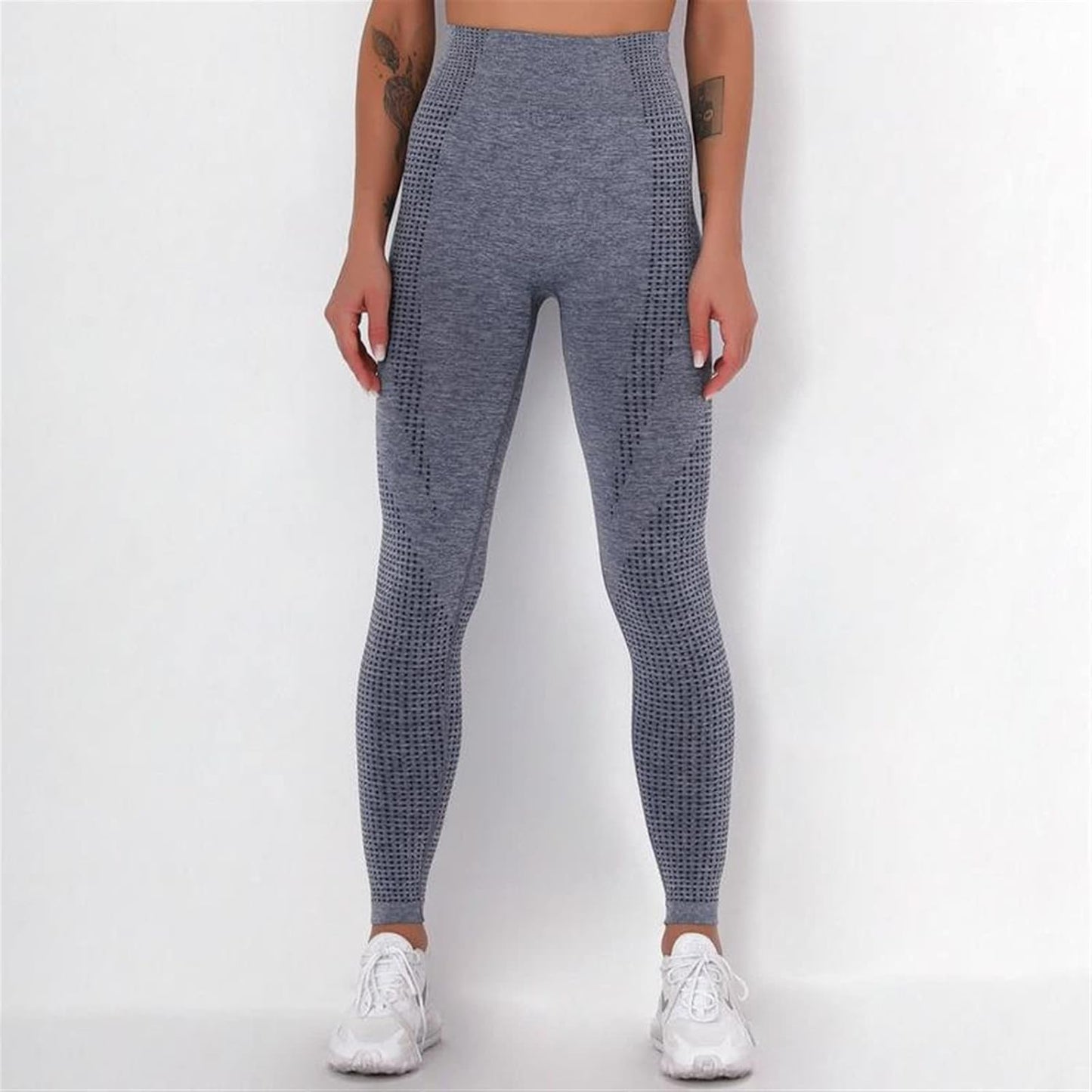 LSCZSLYH High-Waist Seamless Yoga Leggings for Women