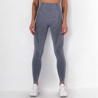 LSCZSLYH High-Waist Seamless Yoga Leggings for Women