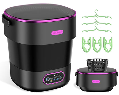 20L Foldable Portable Washing Machine with Spin Dryer for Travel Dorm RV