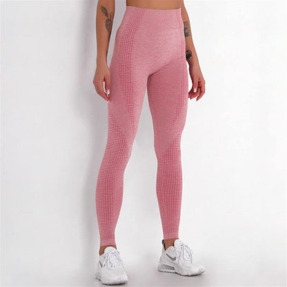 LSCZSLYH High-Waist Seamless Yoga Leggings for Women