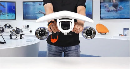 520W Underwater Scooter with Dual Thrusters | 3.36 MPH Sea Scooter for Diving & Swimming