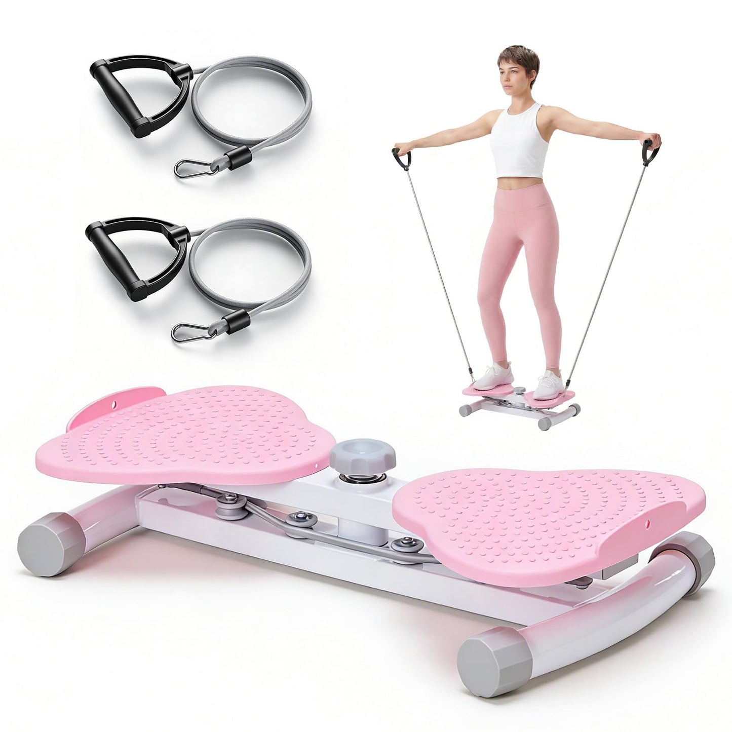 DUMOS Silent Anti-Slip Waist Twister Board, 300lbs Home Waist Trainer