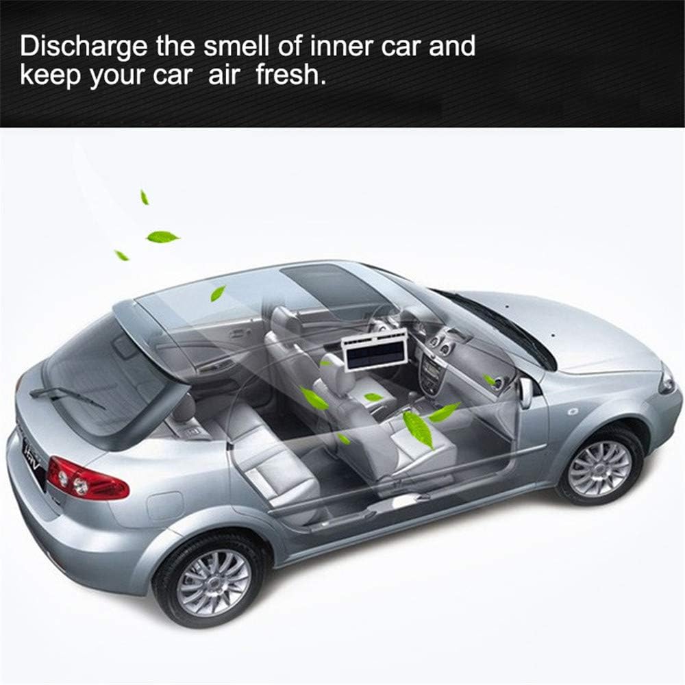 Solar Car Exhaust Fan, Dual Outlet Rechargeable Window Cooling Vent Fan