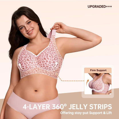 OEAK Women's Full Coverage Wireless Padded T-Shirt Bra