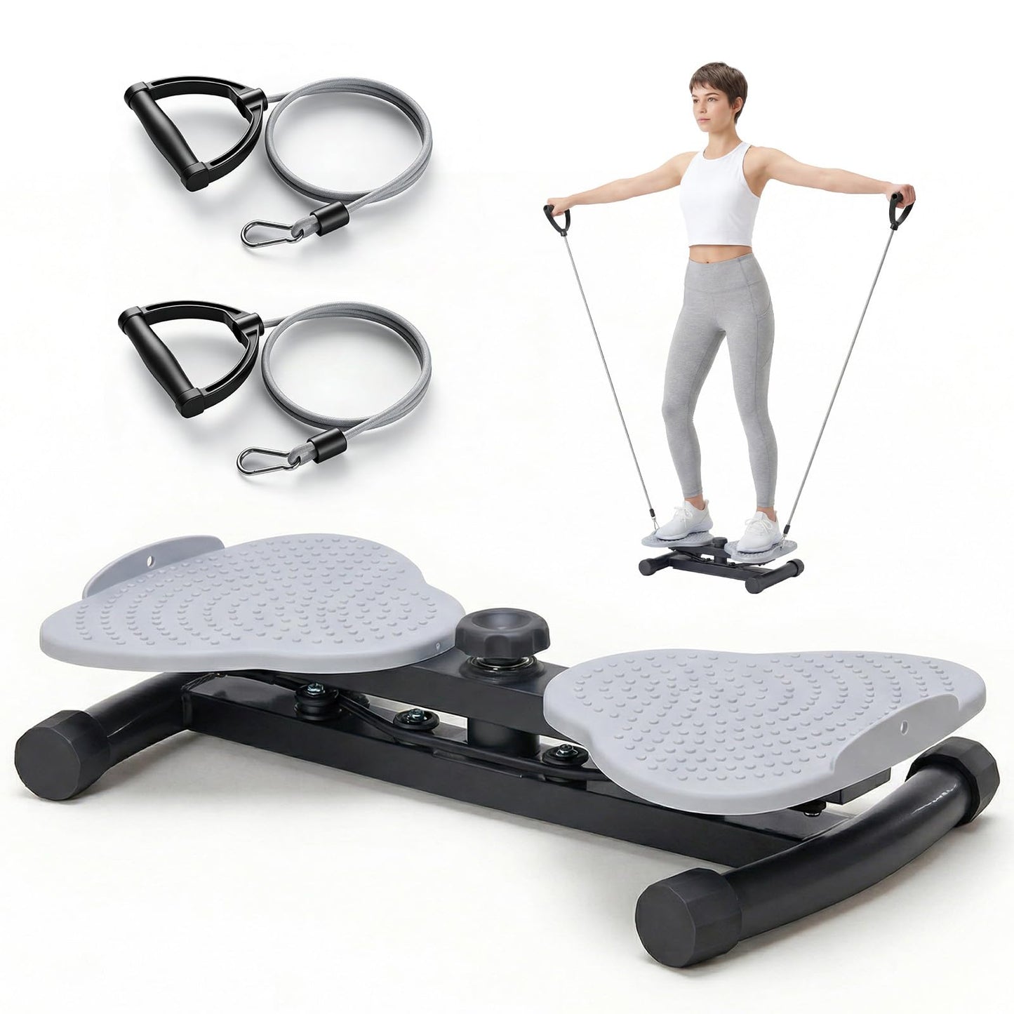 DUMOS Silent Anti-Slip Waist Twister Board, 300lbs Home Waist Trainer