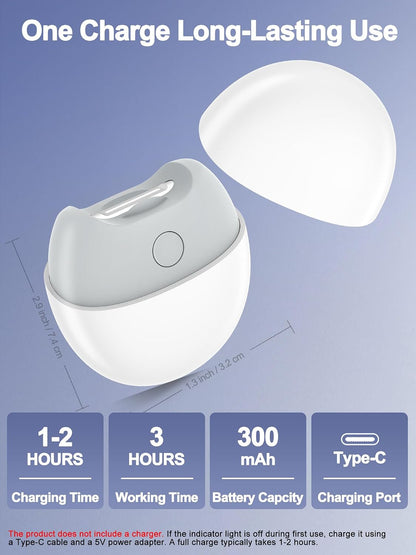Electric Automatic Nail Clipper with LED Light & USB Rechargeable