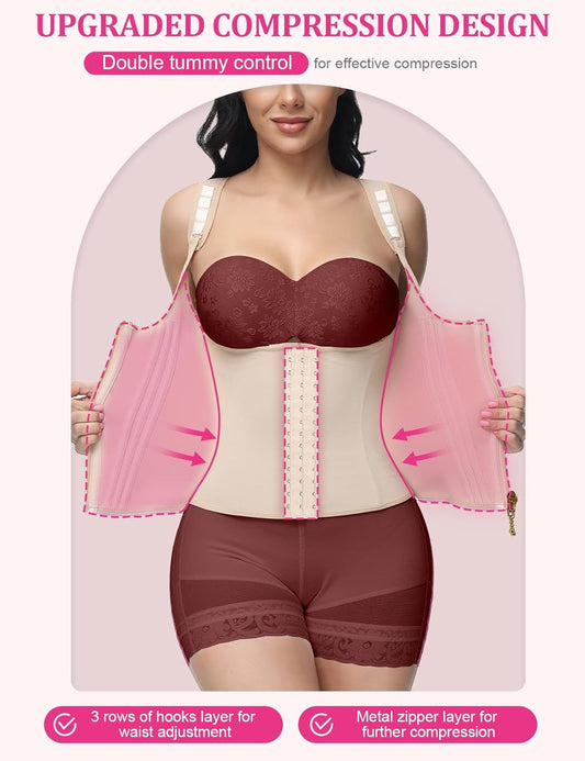 SHAPSHE Waist Trainer for Women with Adjustable Straps