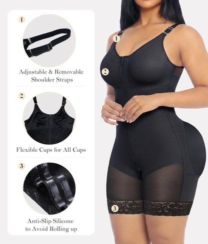 YIANNA Postpartum Shapewear Bodysuit with Tummy Control