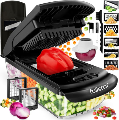 Fullstar Pro 8 in 1 Vegetable Chopper Mandoline Slicer with Storage Container