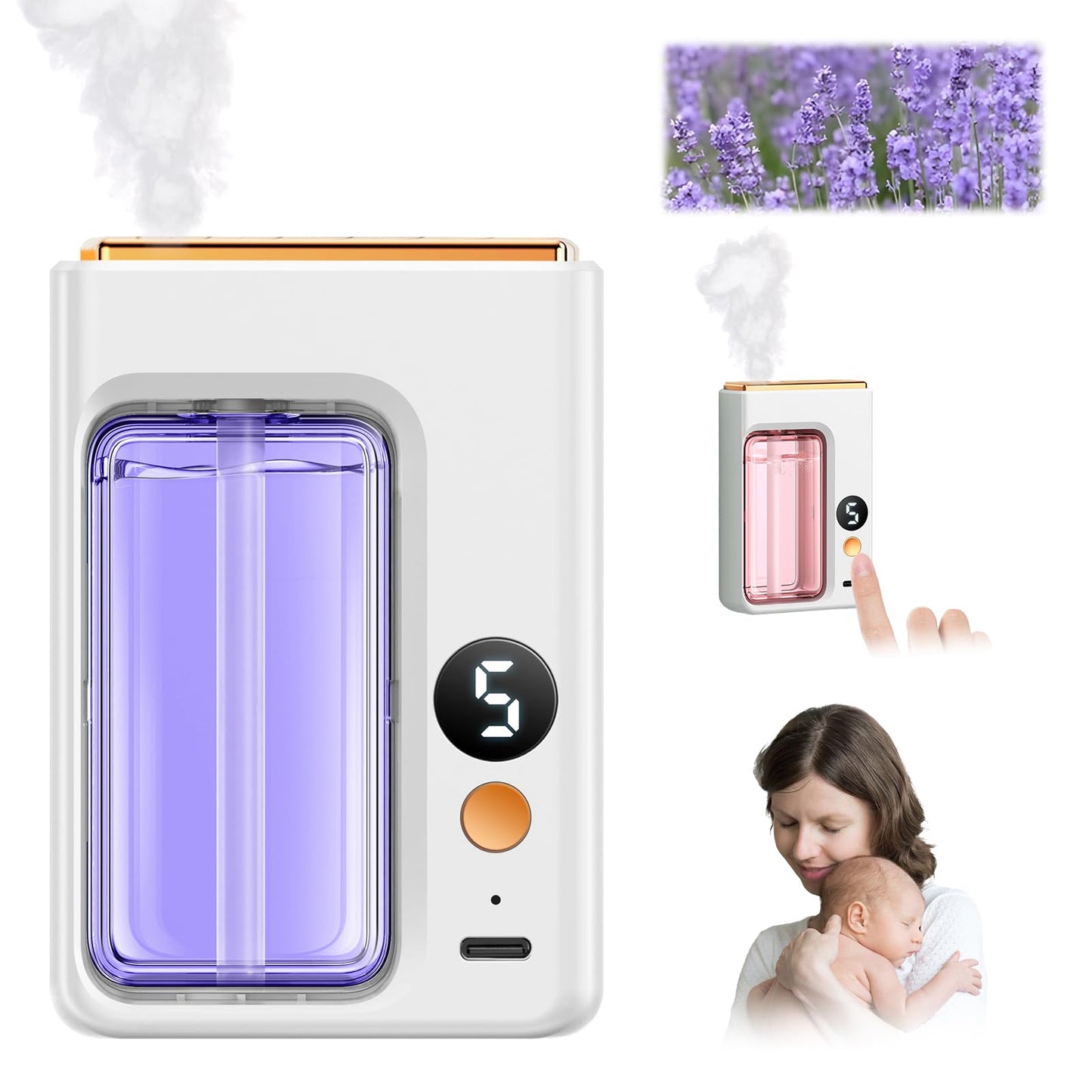 Automatic Essential Oil Diffuser with Digital Display for Home