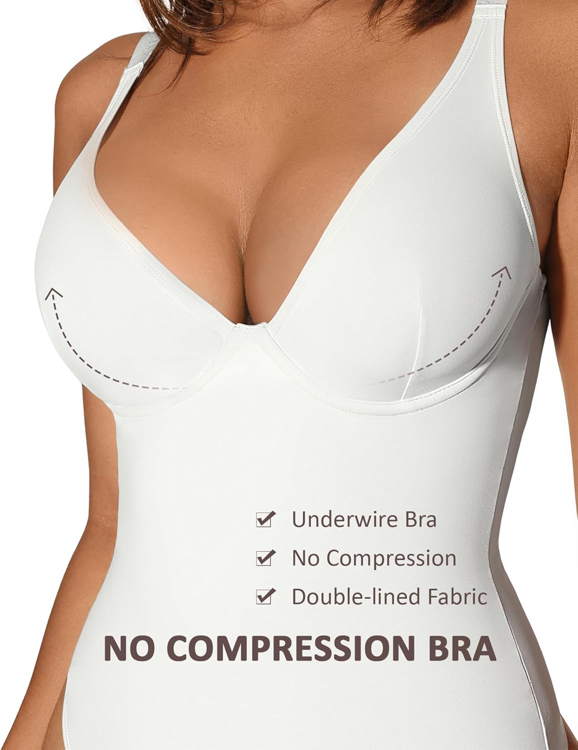 FeelinGirl Thong Shapewear Bodysuit for Women