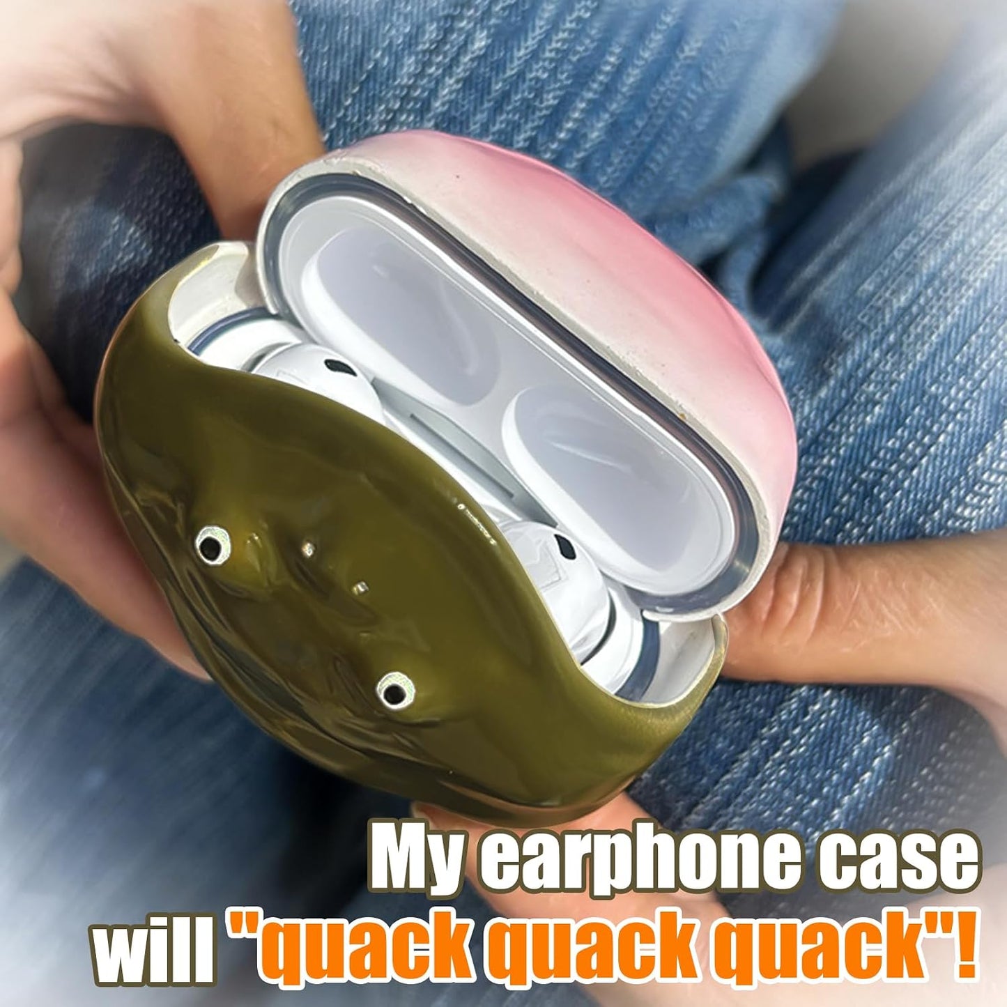 Frog AirPods Case, Cute Cartoon Silicone Cover for AirPods 4/Pro 2/3