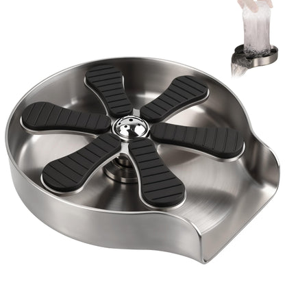 9-Jet High Pressure Glass Rinser Stainless Steel Sink Cup Washer
