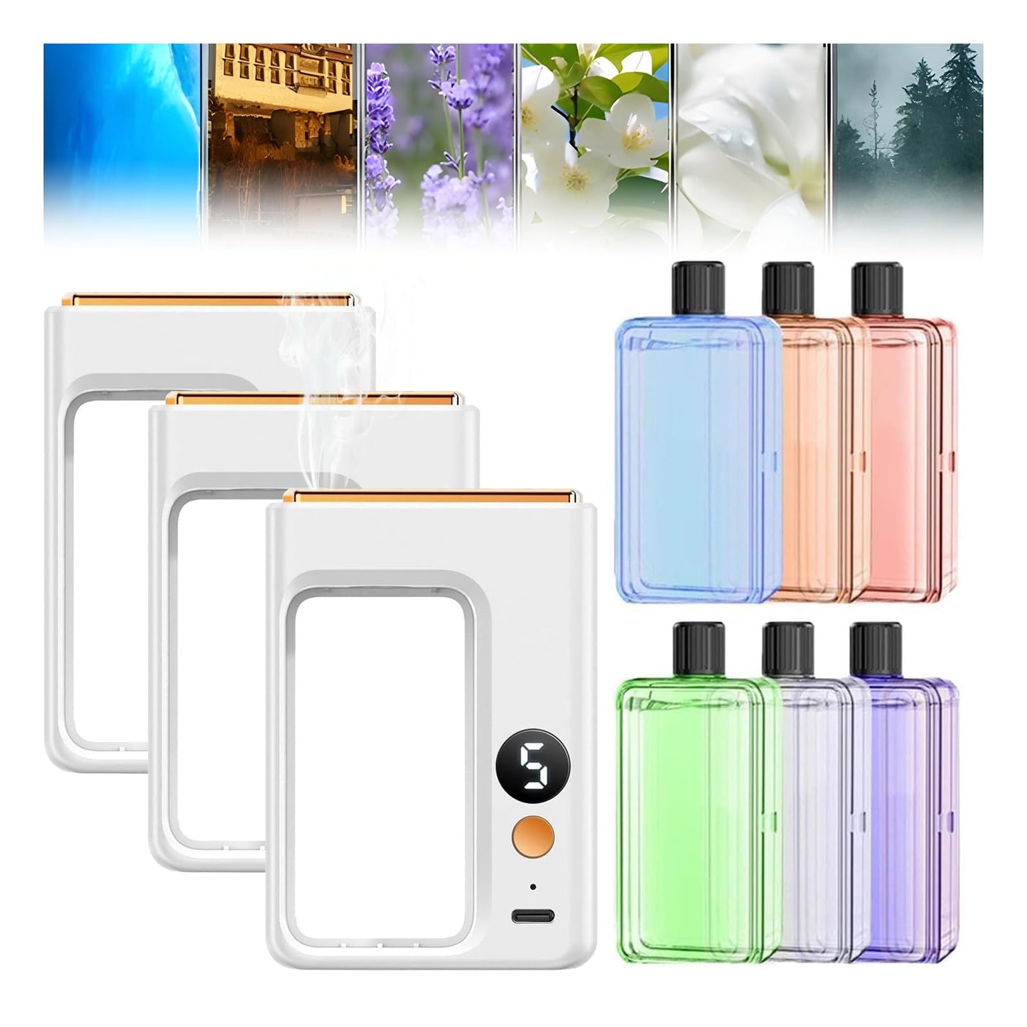 Automatic Essential Oil Diffuser with Digital Display for Home