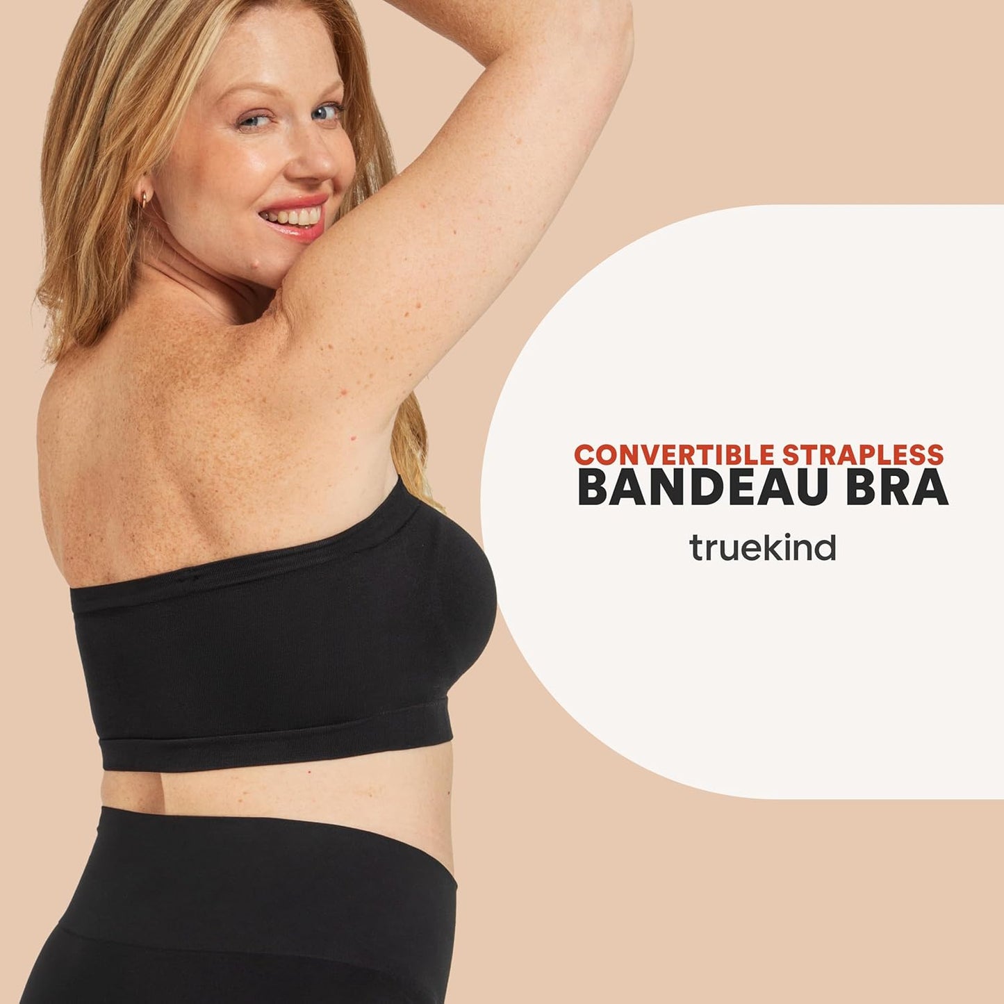 Truekind Wireless Strapless Bandeau Bra for Women