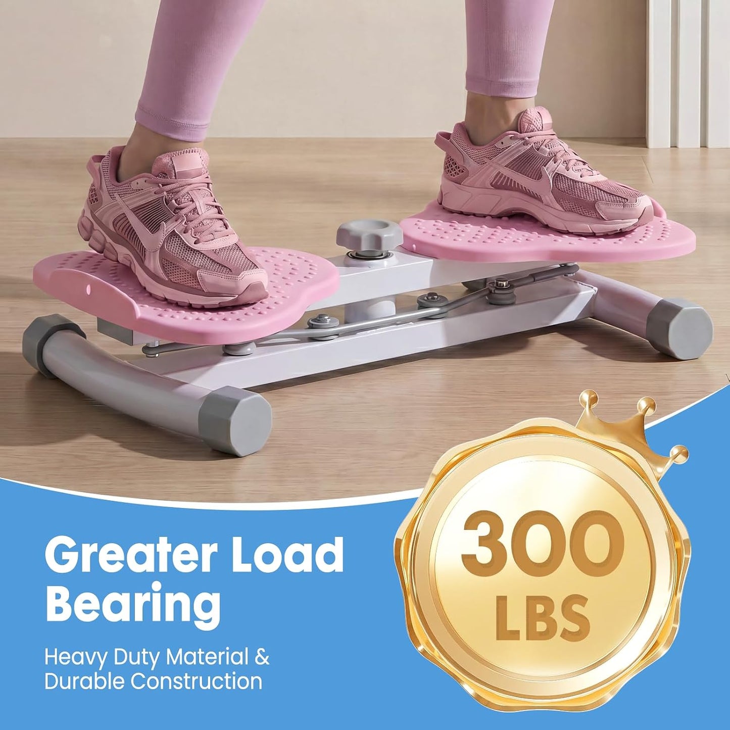 DUMOS Silent Anti-Slip Waist Twister Board, 300lbs Home Waist Trainer