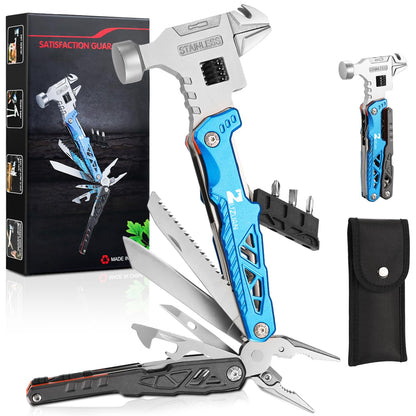 18 in 1 Stainless Steel Survival Multitool Pliers with Replaceable Alloy Blades