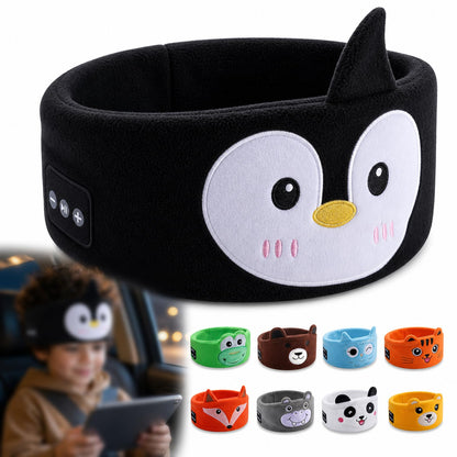 Kids Wireless Headphones with Soft Fleece Headband & Owl Design