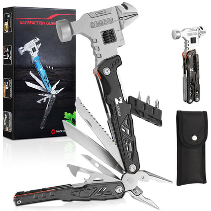 18 in 1 Stainless Steel Survival Multitool Pliers with Replaceable Alloy Blades