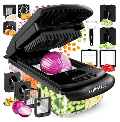 Fullstar Pro 8 in 1 Vegetable Chopper Mandoline Slicer with Storage Container