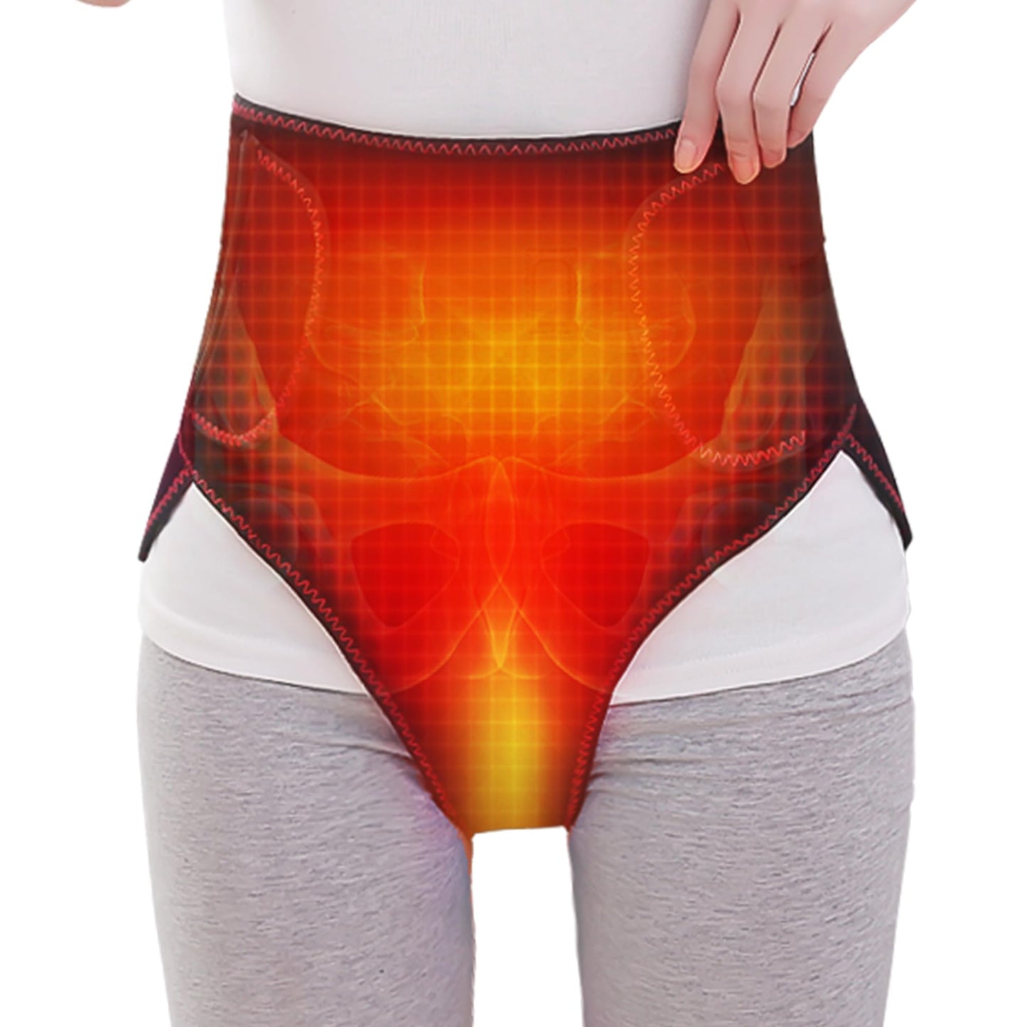 Wireless Period Heating Pad with Vibration Massage for Cramp Pain Relief