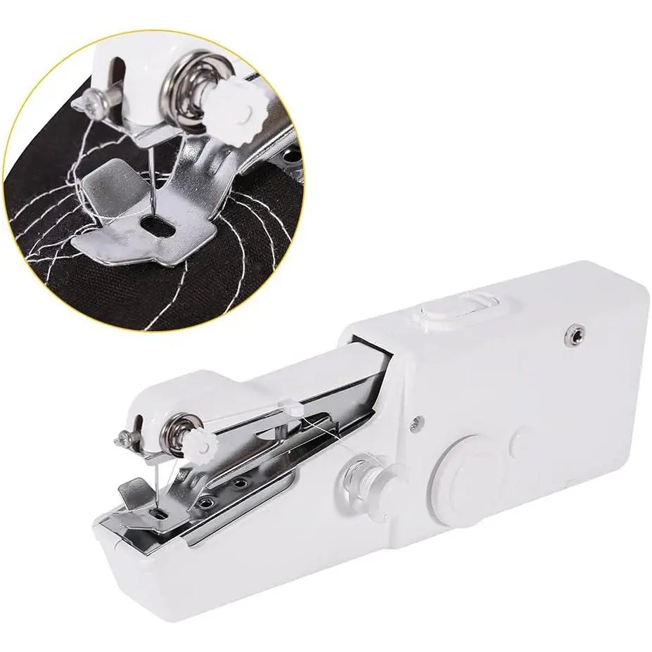 Portable Compact Handheld Sewing Machine, Electric for Beginners, Multifunctional for DIY Clothes, Curtains & Fabrics