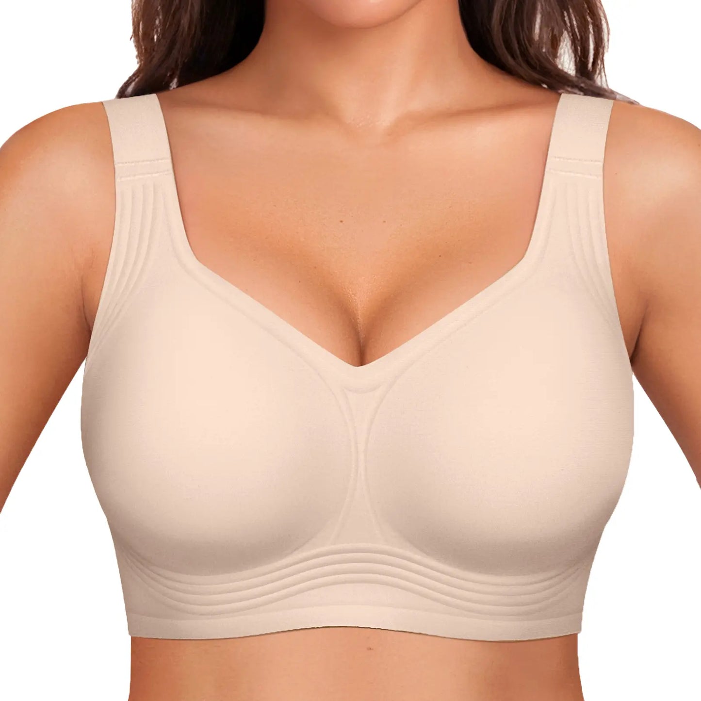 OEAK Women's Full Coverage Wireless Padded T-Shirt Bra