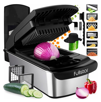 Fullstar Pro 8 in 1 Vegetable Chopper Mandoline Slicer with Storage Container